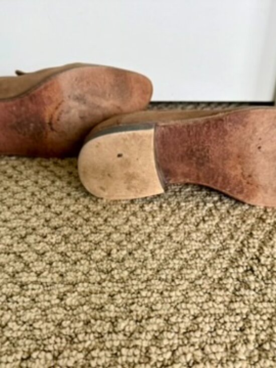 Free People Brady Leather Slip-On Loafer | Taupe Tan Pointed Toe - Picture 6 of 7